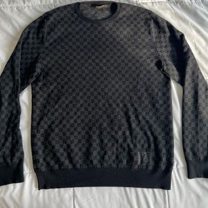 100% Authentic Louis Vuitton Damier Wool Sweater.